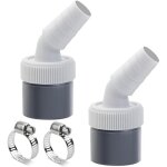 Adaptateur de vidange 2, avec sortie pour tuyau de 40 mm et entr�e pour tuyau de 18 � 24 mm, pour lave ...