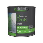 Peinture bois 0. 5 litre rouge basque addict