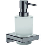 Hansgrohe - distributeur de savon liquide noir chrom� bross� addstoris