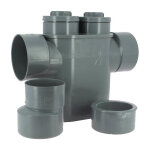 Adequa - siphon disconnecteur monobloc gris Ø125 - 100 Adequa - siphon disconnecteur monobloc gris Ø125 - 100