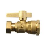 Sferaco - vanne compteur - laiton - ecrou tournant / rac serrage ext pe - manette laiton 20x27 - �25