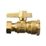 Sferaco - vanne compteur - laiton - ecrou tournant / rac serrage ext pe - manette laiton 20x27 - 25