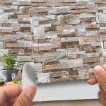 Adh�sive d�corative � carreaux pour salle de bains et cuisine stickers carrelage, 20 pi�ces imitation ...
