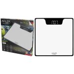 Adler - ad8174w p�se - personne num�rique haute pr�cision 180 kg, �cran led, arr�t automatique blanc