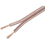 Adnauto - 100m de cable de haut parleurs 2x1. 5mm2 - cca - transparent