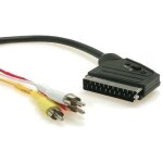 Cable rcax3 vers prise peritel - 2m