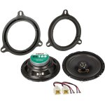 Adnauto - kit 2 haut - parleurs coaxiaux 10cm + entretoises compatible avec dacia renault nissan