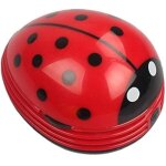 Adorable mini aspirateur de bureau portable beetle balayeuse de miettes mini hoover (rouge)