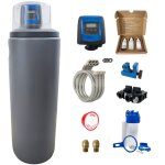 Adoucisseur d'eau 25l fleck 5800 sxt monobloc volumtrique + kit installation fabrication franaise