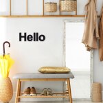 Lettre d�corative plexiglass noir. - e - 10 cm