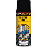 A�rosol noir billant ral9005 400ml peinture de maintenance sinto 920375