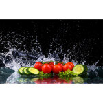 Hxadeco - affiche cuisine regime salade d et, 60x40cm - made in france