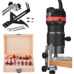 Affleureuse d�fonceuse diam�tre 6, 35 mm 30000 tr / min d�fonceuse affleureuse �lectrique avec 15 jeux ...