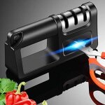 Lifcausal - afftageur de couteaux ultra - performant, afftageur 4 en 1 pour couteaux de cuisine et ...