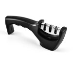 Aff�teur de couteaux professionnel 3 en 1 : pierre � aiguiser, diamant en carbure de tungst�ne et c�ramique ...