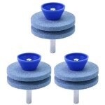 Aff�teur de lames de tondeuse en 3 parties, aff�teur d'outils de jardin, compatible avec les perceuses ...