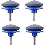 Affteuse de tondeuse  gazon, 4 pcs universel tondeuse  gazon affteuse de lame rotative meuleuse de ...