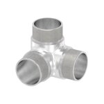 Raccord 3 départs angle 90° inox pour tube - 42, 4 - - 1 pc Raccord 3 départs angle 90° inox pour tube - 42, 4 - - 1 pc