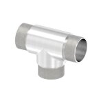 Raccord en t inox pour tube de 42. 4x2mm ext�rieure, garde corps et balustrade