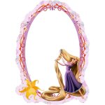 Ag art - miroir princesse raiponce disney