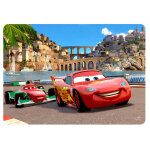 Set de table - disney - cars en pleine course - 42x30 cm
