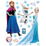 Stickers g�ant anna elsa & olaf la reine des neiges disney
