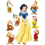 Sticker gant blanche neige et 7 nains princesse disney 65x85cm