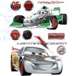 Ag art - stickers g�ant cars flash mcqueen & francesco bernoulli silver disney