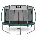 Aga sport exclusive trampoline 366 cm noir + filet de protection + �chelle