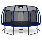 Aga sport exclusive trampoline 500 cm bleu fonc� + filet de protection + �chelle