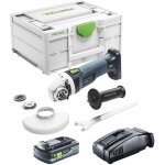 Festool - agc 18 - 125 eb - basic meuleuse d'angle sans fil 18 v 125 mm brushless + 1x batterie 4, 0 ...