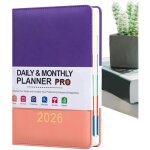 Agenda 2026 ? agenda journalier a5 pour 365 jours, agenda scolaire 2026, calendrier mensuel pour la maison, ...