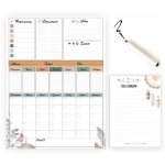 Agenda autocollant tableau effaable  sec flexible avec aimants calendrier