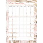 Agenda mensuel universel effa�able � sec, autocollant 30 x 42 cm