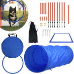 Uisebrt - agility kit d'�quipement pour chien ? kit d'entra�nement pour animaux de compagnie avec tunnel ...