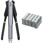 Alovez - agrafeuse automatique de clôture pince de circlips pince de clôture métallique avec 2500 pièces ... Alovez - agrafeuse automatique de clôture pince de circlips pince de clôture métallique avec 2500 pièces ...