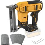 Agrafeuse sans fil 18ga compatible avec batterie dewalt 20v max, agrafeuse � couronne �troite sans balais ...