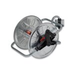 Agrati - enrouleur de tuyau mural rotatif galvanis 50 mt. 130it
