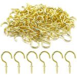 100 pcs de crochets  tasse en laiton de 1, crochets  tasse en mtal, crochets  vis, crochets  vis ...