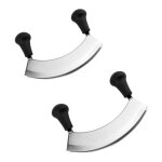 Ahlsen - lot de 2 couteau hachoir / couteau à herbes et coupe - pizza, avec 1 lame, longueur : 17. 2 ... Ahlsen - lot de 2 couteau hachoir / couteau à herbes et coupe - pizza, avec 1 lame, longueur : 17. 2 ...