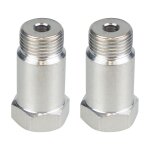 2 pcs m18 1. 5 adaptateur de capteur d'oxygne o2 entretoise isolateur contrle moteur lumire cel fix ...