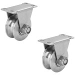 Ahlsen 2 pices poulie de levage mouflage inox, u - poulies simple pour cable, 48mm poulie avec roulements, ...