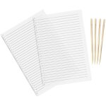 Ahlsen lot de 2 pochoirs  lignes droites - 28 cm - pochoir a4 pour dessin au trait - guide de lettrage ...
