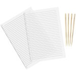 Ahlsen lot de 2 pochoirs  lignes droites - 28 cm - pochoir a4 pour dessin au trait - guide de lettrage ...