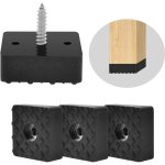 Ahlsen 20 pieds de meuble noirs pieds carrs en caoutchouc embouts pour chaises de jardin adapts  tous ...