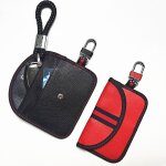 Ahlsen 2pcs etui anti rfid cl voiture signal blocage pochette sac pochette blocage signal rfid pochette ...
