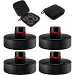 Ahlsen - 4 pices jack pad bloc compatible with tesla model 3 / y / s / x, coussinet de levage en caoutchouc ...