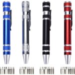 4 sets set de tournevis tournevis aimant tournevis pen 8 en 1 mini tournevis prcision kit stylo  bille ...