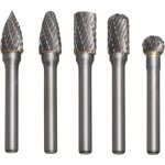 Ahlsen - lot de 5 fraises à tête rotative en carbure de tungstène 10 mm avec tige de 6 mm pour métal, ... Ahlsen - lot de 5 fraises à tête rotative en carbure de tungstène 10 mm avec tige de 6 mm pour métal, ...