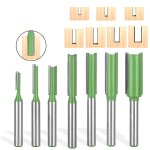 7 pièces fraise droite defonceuse, routeur droite à simple duble flûte à bois, fraise defonceuse 6mm, ... 7 pièces fraise droite defonceuse, routeur droite à simple duble flûte à bois, fraise defonceuse 6mm, ...